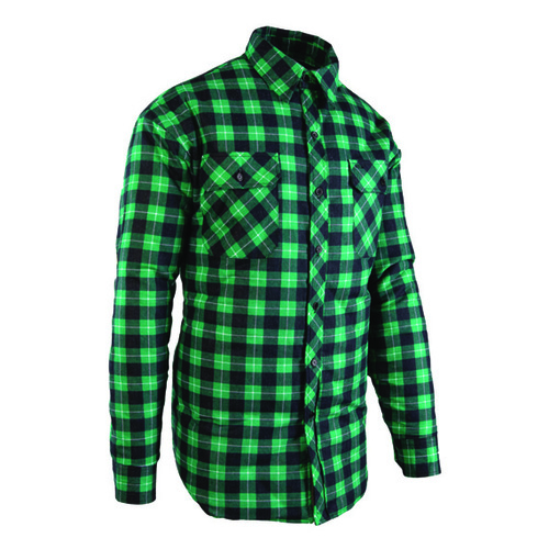 Koszula flanelowa ocieplana zielona BONO 