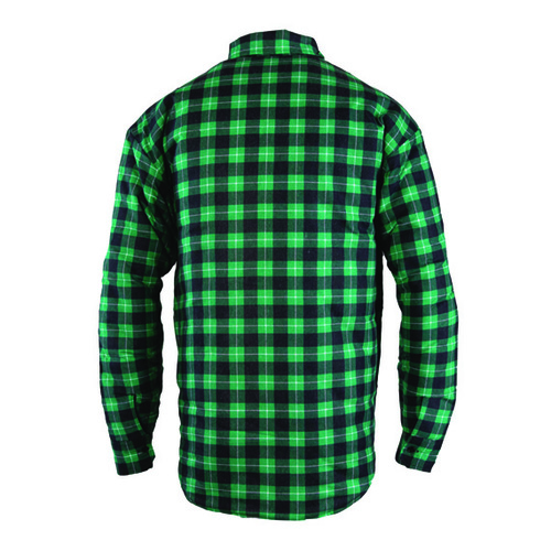 Koszula flanelowa ocieplana zielona BONO 