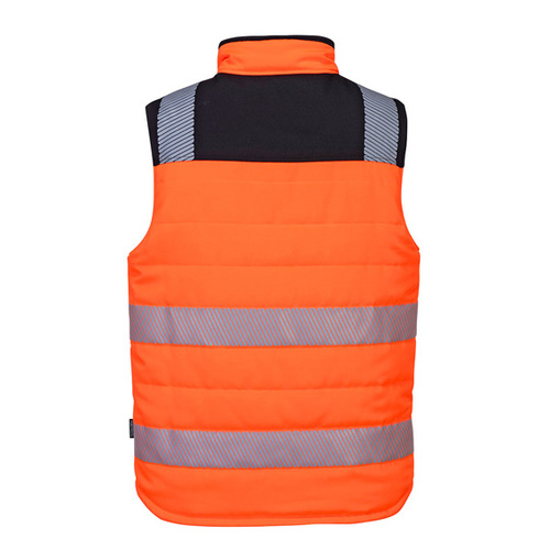 Kamizelka ocieplana PORTWEST PW374 pomarańczowo-czarna