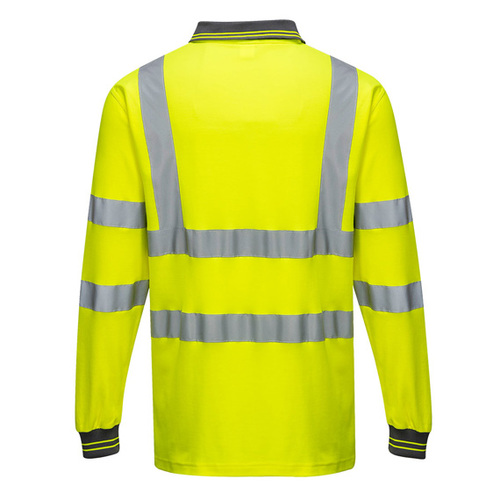 Koszulka POLO ostrzegawcza PORTWEST S271 z długim rękawem żółta