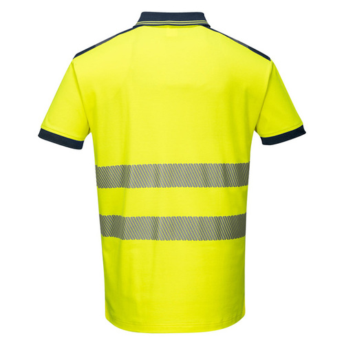 Koszulka polo PORTWEST T180 żółto-granatowa