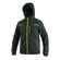 Kurtka softshell CANIS NORFOLK czarna żółto-pomarańczowe wstawki HV