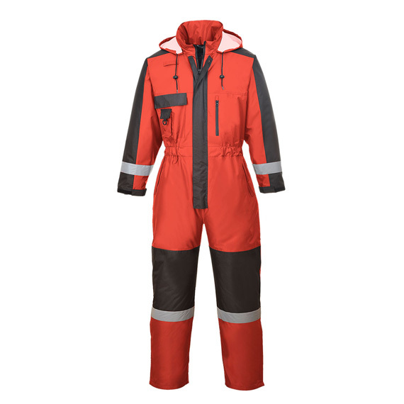 Kombinezon ocieplany PORTWEST S585 czerwono-czarny