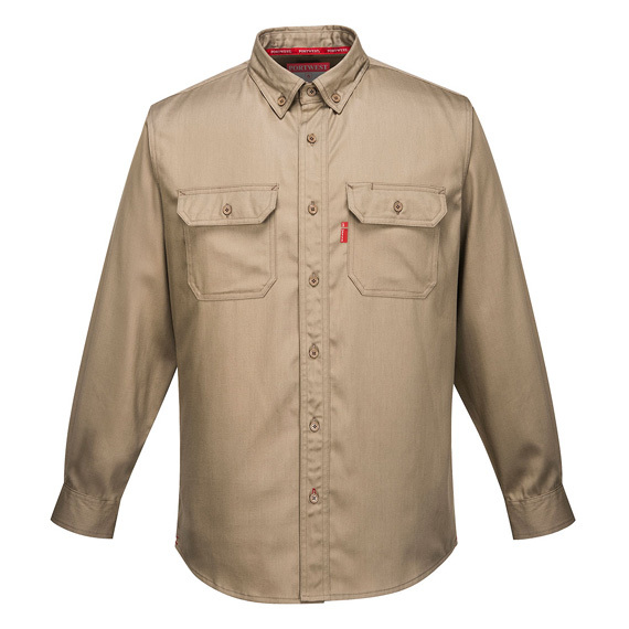 Koszula trudnopalna PORTWEST FR89 khaki