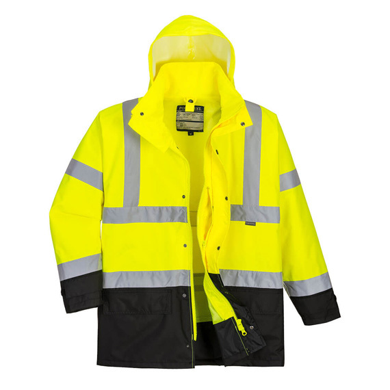 Kurtka ocieplana PORTWEST S768 5w1 żółto-czarny
