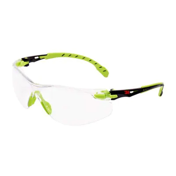Okulary 3M™ Solus™ 1000 z powłoką Scotchgard™, zielono-czarne zauszniki, bezbrawne soczewki, S1201SGAF-EU