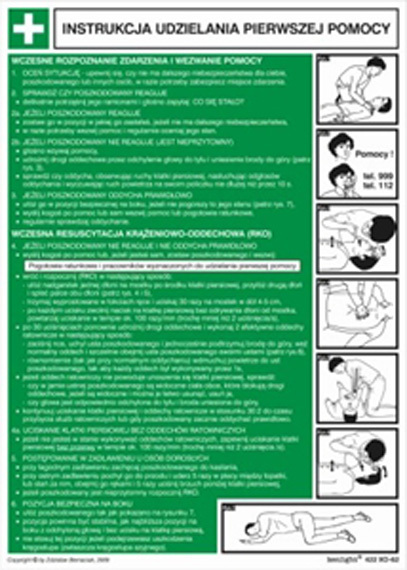 Tab.BP-BHP ABC podtrzymania życia 3422 XO-62