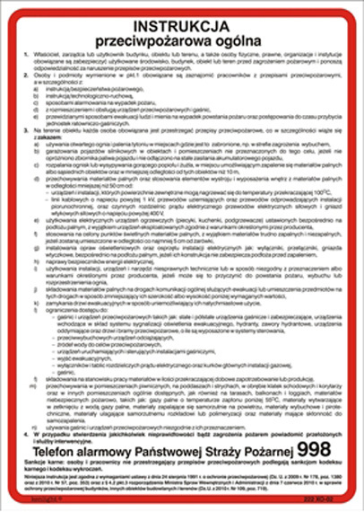 Tab.BP-Instrukcja ogólna ppoż. 3222 XO-02
