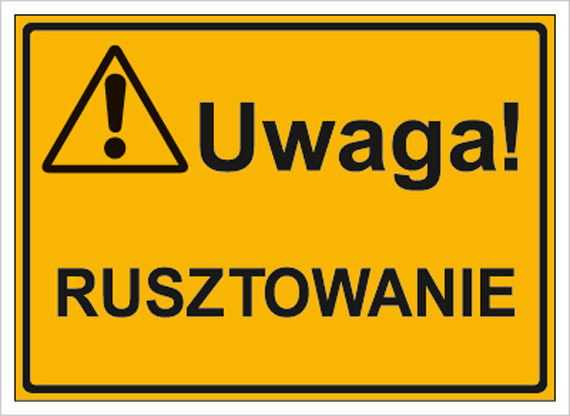 Tab.BP-Uwaga!Rusztowanie 3319 XO-21