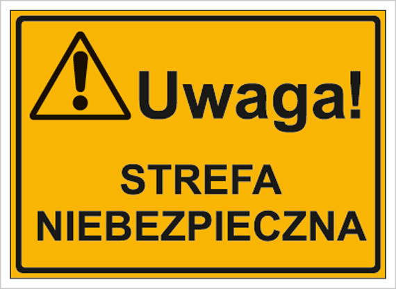 Tab.BP-Uwaga!Str.Niebezpieczna 3319 XO-06