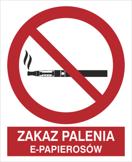 Tab.BP-Zakaz palenia e-papierosów 110x140 FS 8209-17 XC