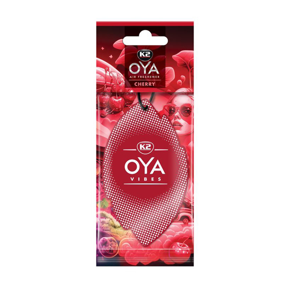 K2 OYA VIBES CHERRY zapach samochodowy zawieszka czerwona [V910]