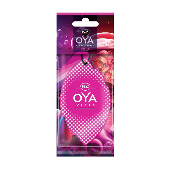 K2 OYA VIBES COLA zapach samochodowy zawieszka różowa [V913]