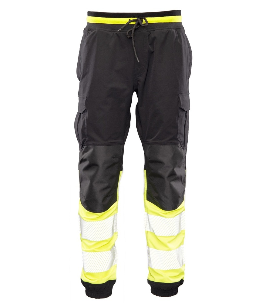 Spodnie do pasa SEVEN KINGS FLASH JOGGER SKF03Y czarno-żółte