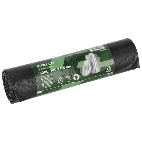 STALCO-Worki na śmieci 300l LDPE kpl-5 szt.[S-47688]