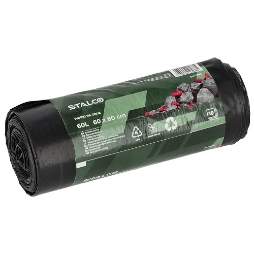 STALCO-Worki na gruz 60l LDPE kpl-10szt.[S-47695]