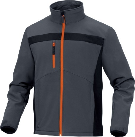 Bluza softshell DELTA PLUS LULEA2 szaro-pomarańczowa 