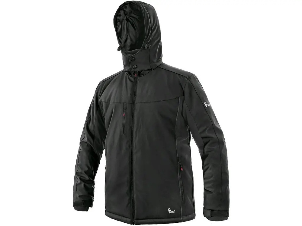 Kurtka softshell CANIS NORFOLK męska zimowa czarna