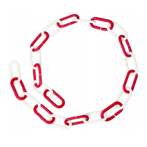 Łańcuch biało-czerwony z tworzywa
