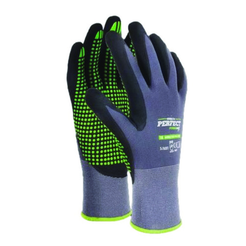 Rękawice powlekane nitrylem STALCO POWERMAX NITRILE FLEX DOTS