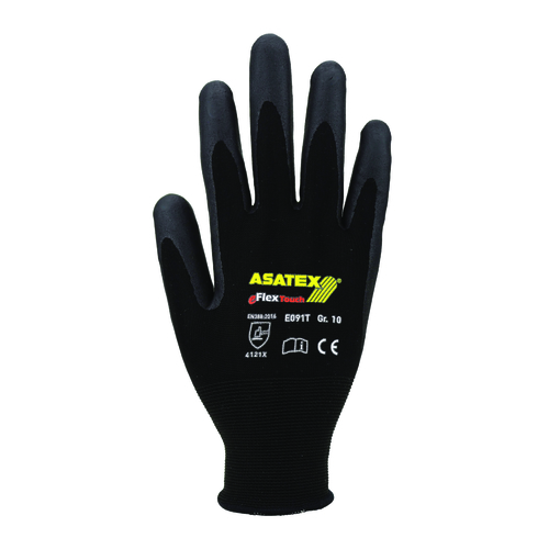 Rękawice powlekane mikropianką nitrylową ASATEX E091T (7)