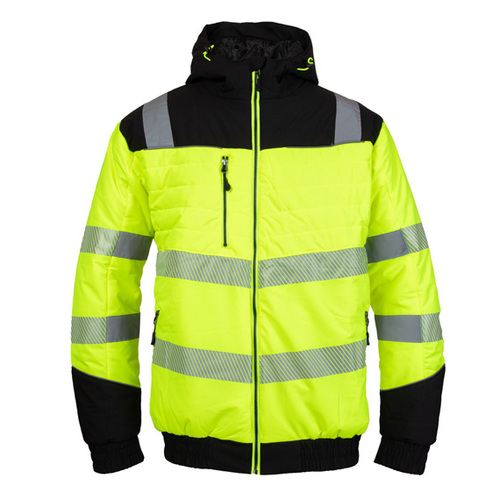 Kurtka ocieplana BENEFIT Hi-Vi SAFE żółta