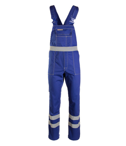 Spodnie BRIXTON CLASSIC ogrodniczki niebieskie z pasami odblaskowymi