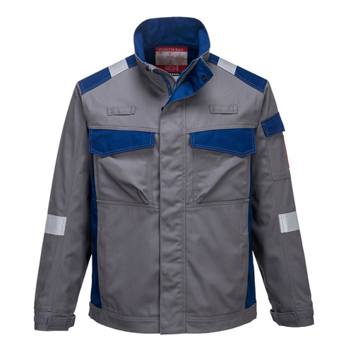Bluza PORTWEST FR08 trudnopalna antyelektrostatyczna kwasoodporna szaro-niebieska