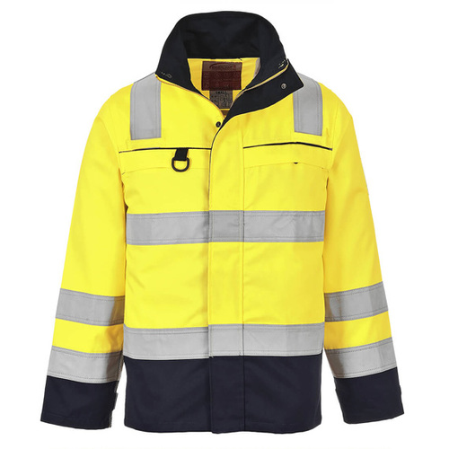Bluza PORTWEST FR61 Multi-Norm trudnopalna-ostrzegawcza żółto-granatowa