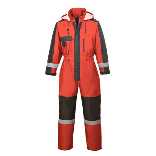Kombinezon ocieplany PORTWEST S585 czerwono-czarny