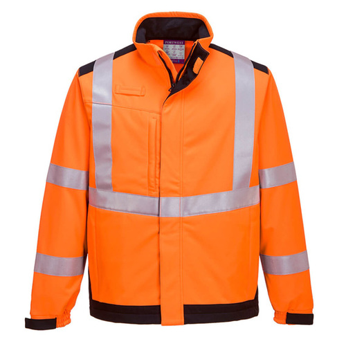 Kurtka PORTWEST Softshell Modaflame Multi Norm Arc MV72 pomarańczowo/granatowa