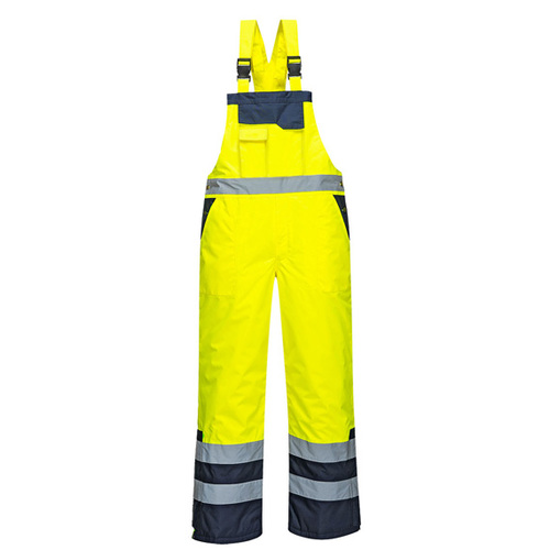 Spodnie PORTWEST S489 ostrzegawcze ociepl żółte