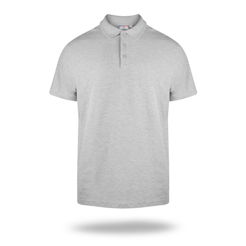 Koszulka polo 42250 [34] COTTON jasny szary melanż