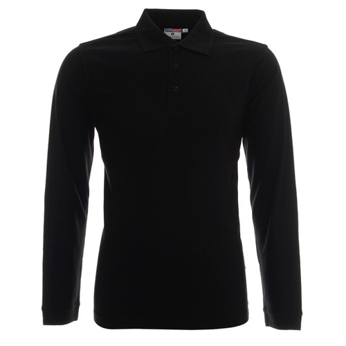 Koszulka polo z długim rękawem 42350 czarna 26