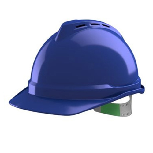 Hełm V-GARD 500 wentylowany z więźbą Push-Key GV451 niebieski