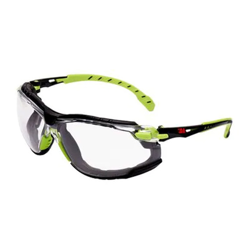 Okulary 3M™ Solus™ 1000 z powłoką Scotchgard™ zielono-czarne oprawki, przezroczyste soczewki S1201SGAFKT-EU