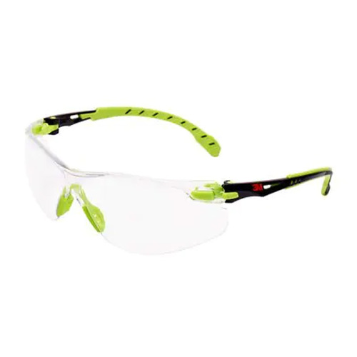 Okulary 3M™ Solus™ 1000 z powłoką Scotchgard™, zielono-czarne zauszniki, bezbrawne soczewki, S1201SGAF-EU