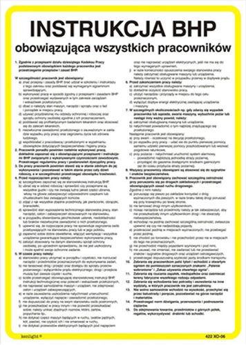 Tab.BP-BHP ogólna dla pracowników 3422 XO-06