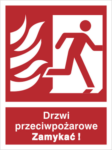 Tab.BP-Drzwi ppoż ZAMYKAC prawe 5217 M-10