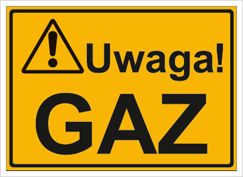 Tab.BP-Uwaga ! Gaz PT 250x350 3319-88 XO