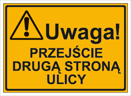 Tab.BP-Uwaga!Przej.drug.str.ul 3319 XO-10