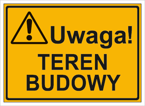 Tab.BP-Uwaga!Teren budowy 3319 XO-65