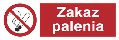 Tab.BP-Zakaz palenia 100x300 FS 8209 B-06