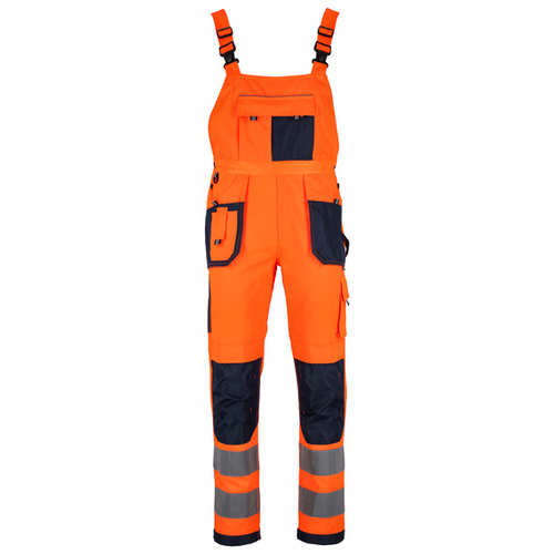 Spodnie ogrodniczki STALCO BASIC NEON LINE pomarańczowe