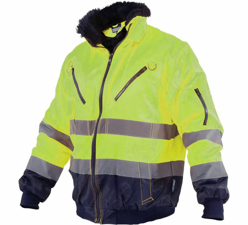 Kurtka ocieplana ostrzegawacza STALCO PILOT Hi-Vis 3 w 1 żółta (XL) [S-44088]