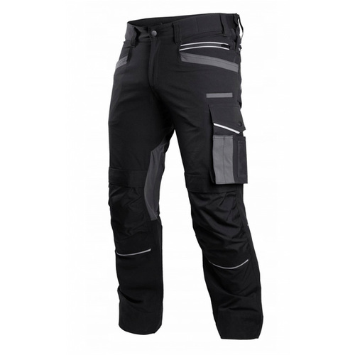 Spodnie STALCO PERFECT STRETCH LINE do pasa czarne