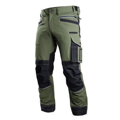 Spodnie STALCO PERFECT STRETCH LINE do pasa oliwka