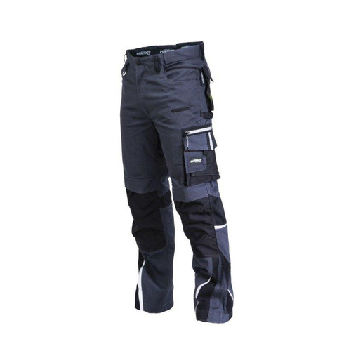 Spodnie STALCO FLEX LINE do pasa szaro-czarne (S-79049_XL)