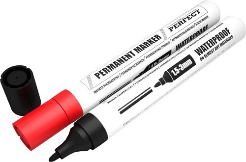 STALCO-Marker permanentny 1,5-3mm czerwony STALCO PERFECT