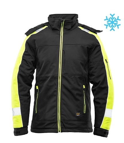 Kurtka ocieplana softshell SEVEN_KINGS RIVAL żółty
